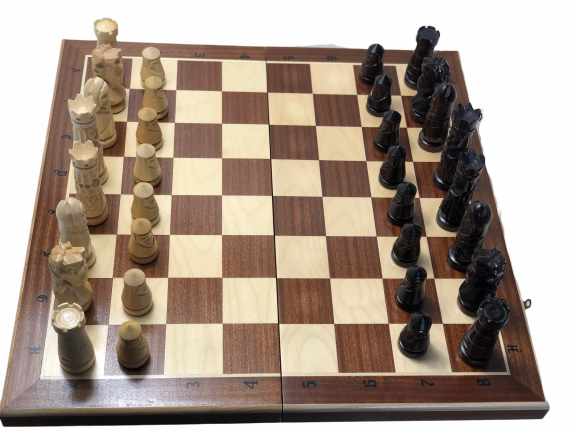 Wooden Chess Set For Three Players 40 x 35 Woodeeworld 