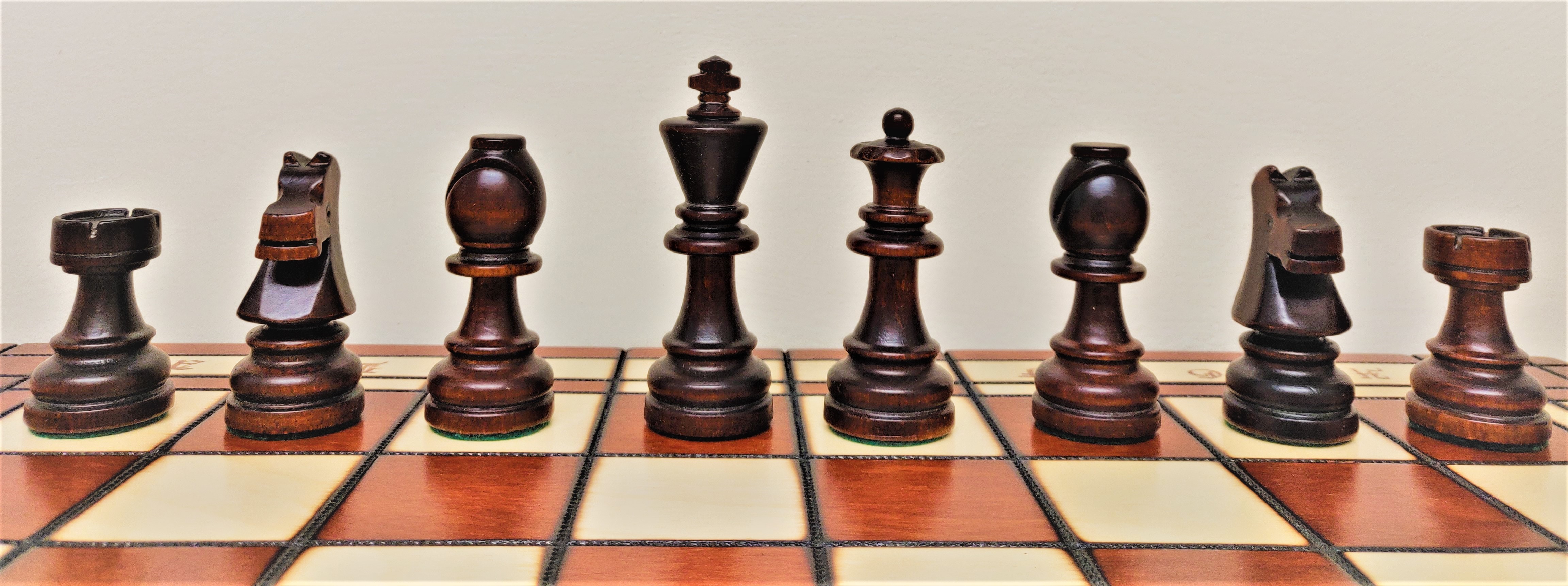 Chess Set Handmade Large Hornbeam Wood 55 x 55  Woodeeworld 