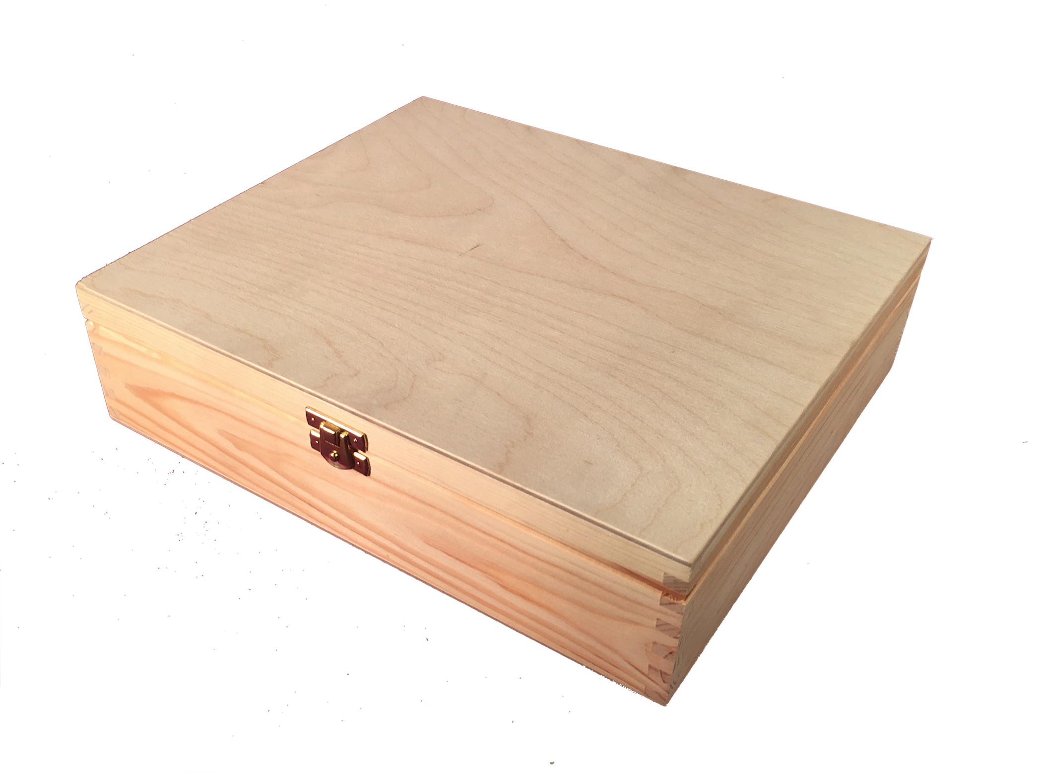 NATURAL WOODEN STORAGE/TEA BOX WITH 12 COMPARTMENTS 